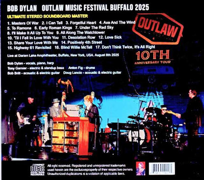 Bob Dylan / NY, USA 08.08.2025 Complete Soundboard Edition