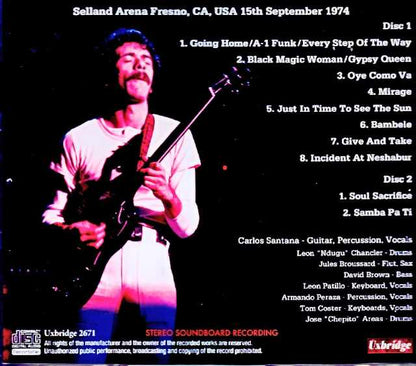 Santana Santana/CA,USA 09.15.1974 Soundboard Edition