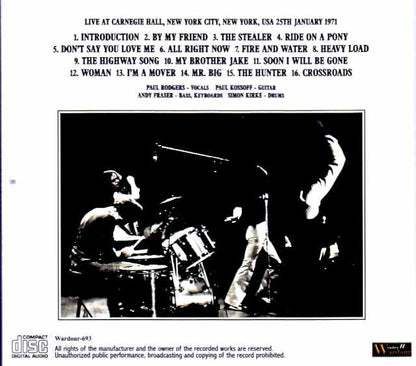 Free / NY,USA 1971 Complete