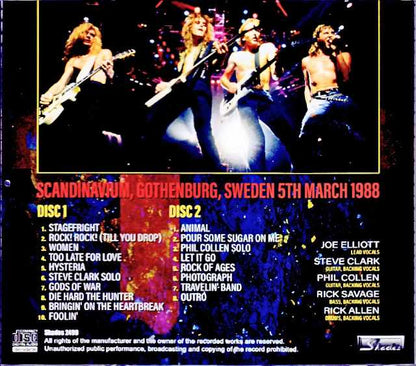 Def Leppard/Sweden 03.05.1988 Complete