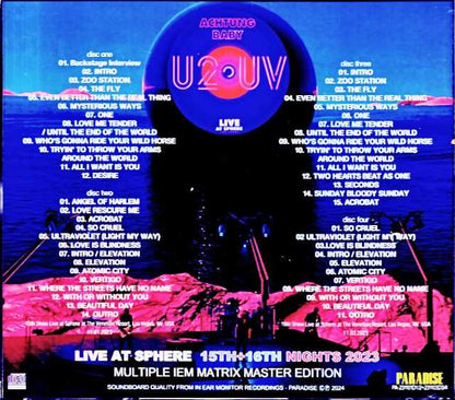 U2 U2/NV,USA 2023 2Day IEM Matrix Edition