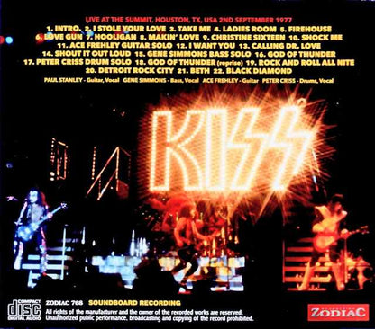 Kiss/TX,USA 09.02.1977 Complete Soundboard Edition