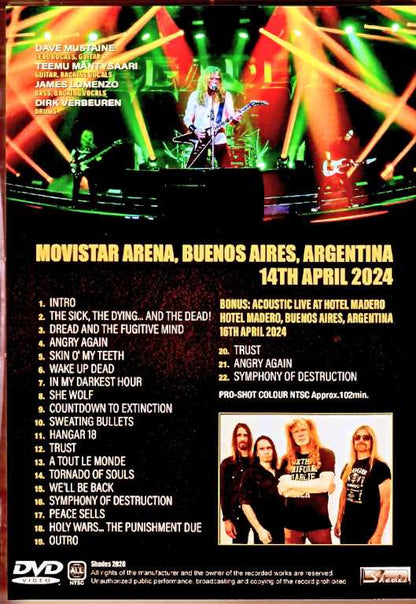 Megadeth/Argentina 2024 Complete