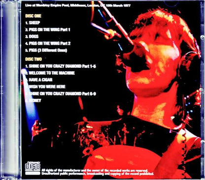 Pink Floyd Pink Floyd/London,UK 3.15.1977 Complete
