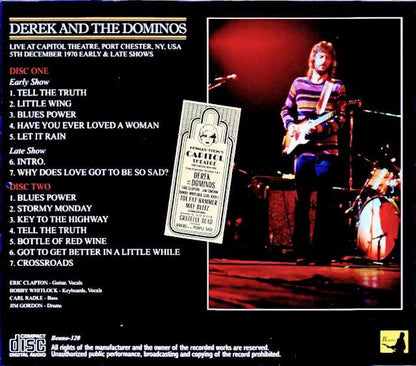 Derek and the Dominos/NY, USA 1970 2 Shows Upgrade