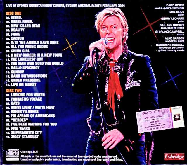 David Bowie/Australia 02.20.2004 Complete