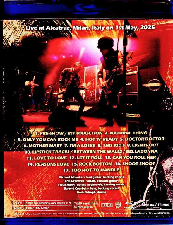 Michael Schenker/Italy 2025 Complete Blu-Ray Version