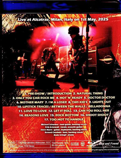Michael Schenker/Italy 2025 Complete Blu-Ray Version