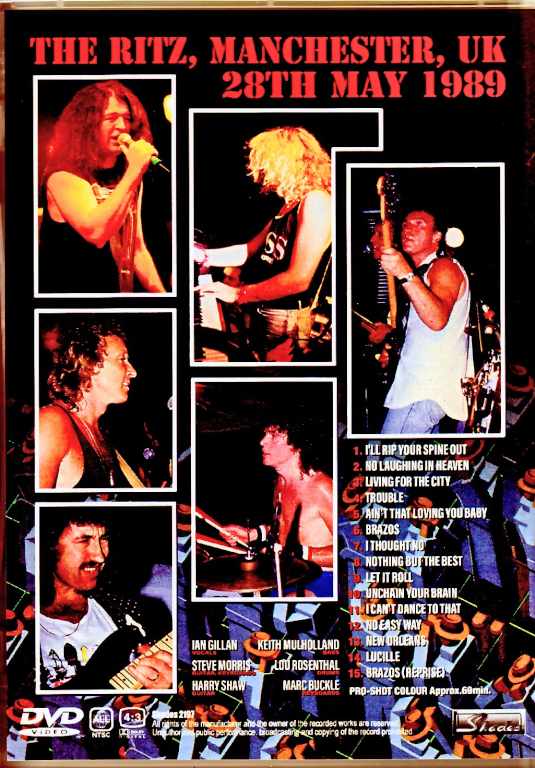 Ian Gillan/England,UK 1989 UK VHS Remaster Edition