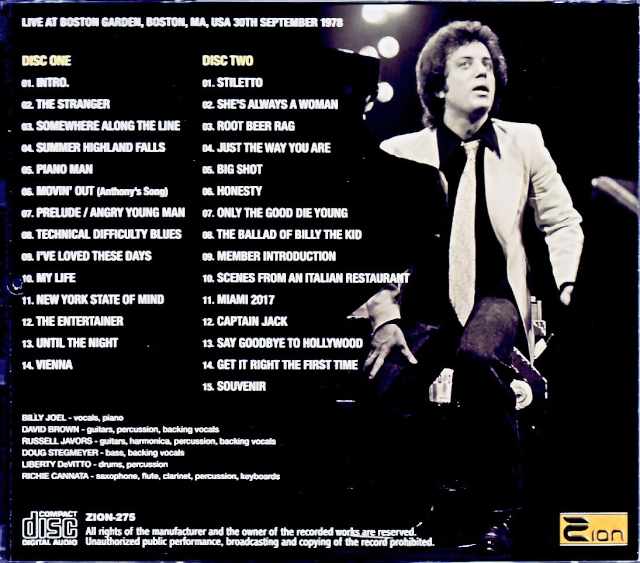 Billy Joel/MA,USA 1978 Complete Upgrade