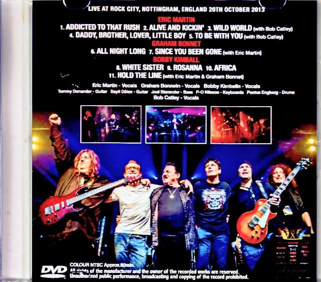 Egend Of Rock Bobby Kimball, Graham Bonnet, Eric Marchin / Engand, UK 2013 Jewel Version