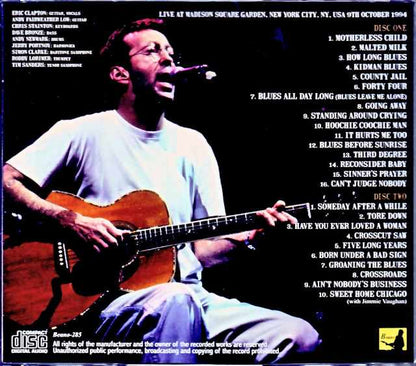 Eric Clapton Eric Clapton/NY,USA 10.9.1994 DAT Master
