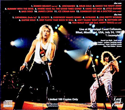 Van Halen / MS,USA 7.24.1982 Soundboard Edition