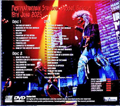 Iron Maiden/Belgium 2025 S & V Complete