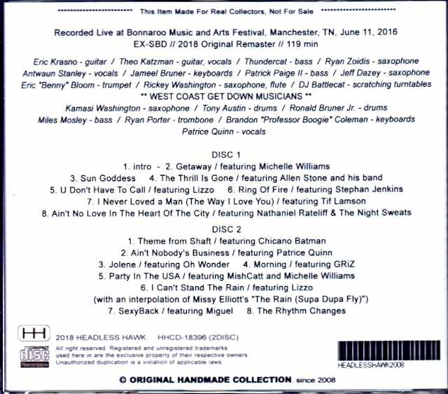 Kamasi Washington & Friends Kamasi Washington/TN,USA 2016 Complete