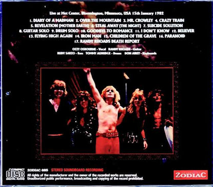 Ozzy Osbourne/MN,USA 1982 Upgrade & more