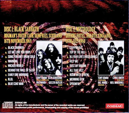 Black Sabbath/Scotland,UK 11.16.1969 & more
