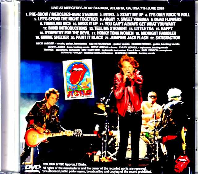 Rolling Stones/GA,USA 2024 Complete Multi-Cam Edition Jewel Version