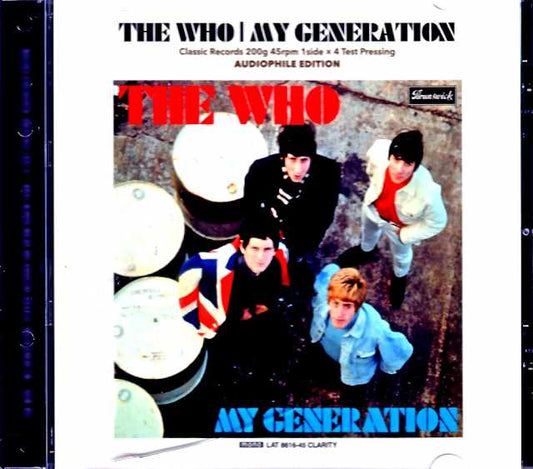 Who, The Who/My Generation Classic Records 200g 45rpm 1Side * 4 Test Pressing Edition