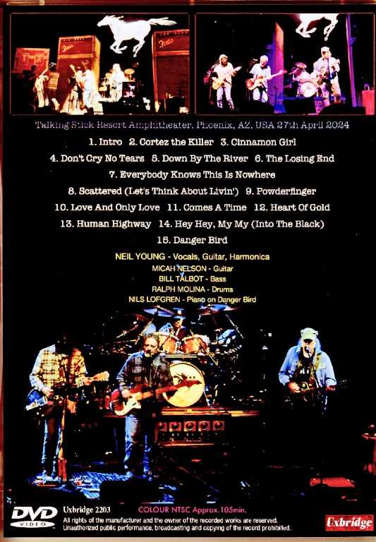 Neil Young Crazy Horse Neil Young/AZ,USA 2024 Complete