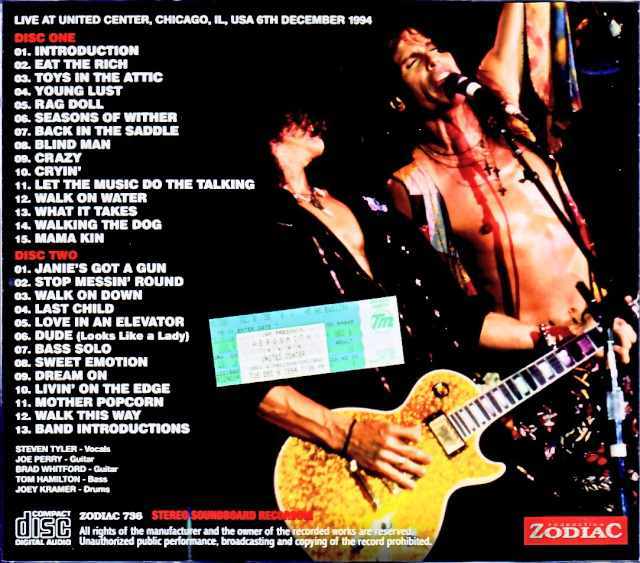 Aerosmith/IL,USA 1994 Complete Soundboard Edition