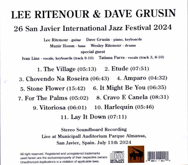 Lee Ritenour Dave Grusin Lee Ritenour Dave Grusin/Spain 2024 Complete