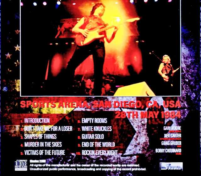 Gary Moore / CA,USA 05.28.1984 Complete Marco Moir Master Edition