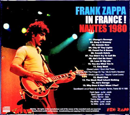 Frank Zappa Frank Zappa/France 1980