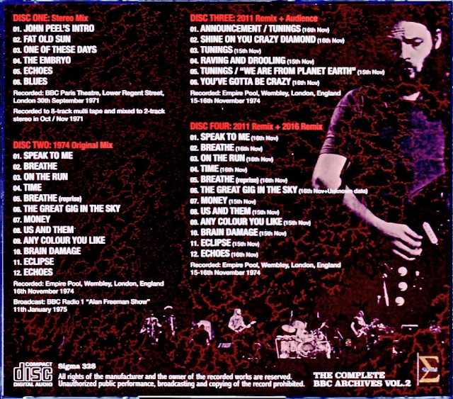 Pink Floyd Ultimate Collection of BBC Sessions and Live Performances 1971-1974