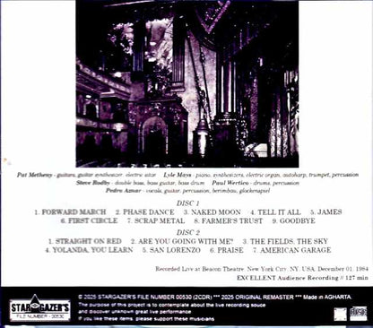 Pat Metheny Group Lyle Mays Pat Metheny Lyle Mays/NY,USA 12.01.1984