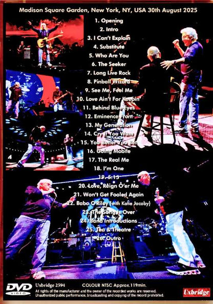 The Who/NY,USA 08.30.2025 Complete
