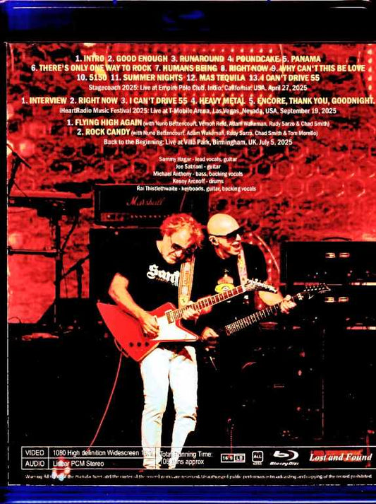 Sammy Hagar Joe Satriani Sammy Hagar Joe Satriani/Pro-Shot Collection 2025 Blu-Ray Version