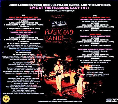 John Lennon, Yoko Ono, Frank Zappa and the Mothers / NY, USA 1971 Collector's Edition