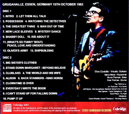 Elvis Costello and the Attractions Elvis Costello/Germany 1983 Complete FM Broadcast Edition