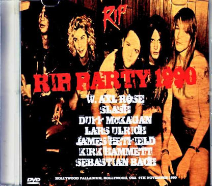 Various Artists Skid Row,Guns N' Roses Metallica Slash,Sebastian Bach,Axl Rose/CA,USA 1990 Jewel Version
