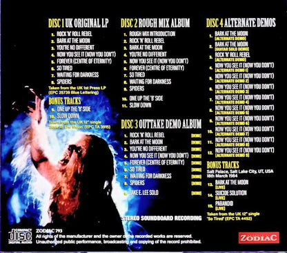 Ozzy Osbourne Bark at the Moon Origins Of Masterpiece Album Soundboard Edition