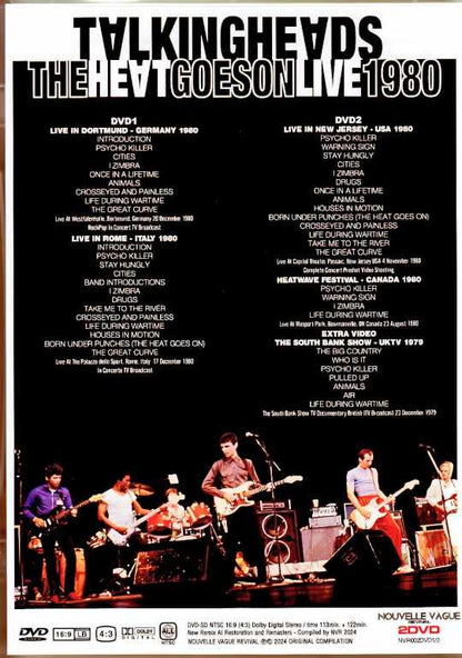 Talking Heads Heat Goes on Live 1980 & more New Remix AI Restoration Edition