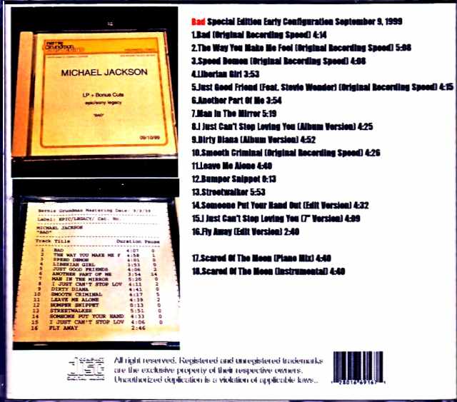 Michael Jackson/Bad Sessions Vol.13