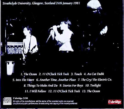 U2/Scotland,UK 01.24.1981