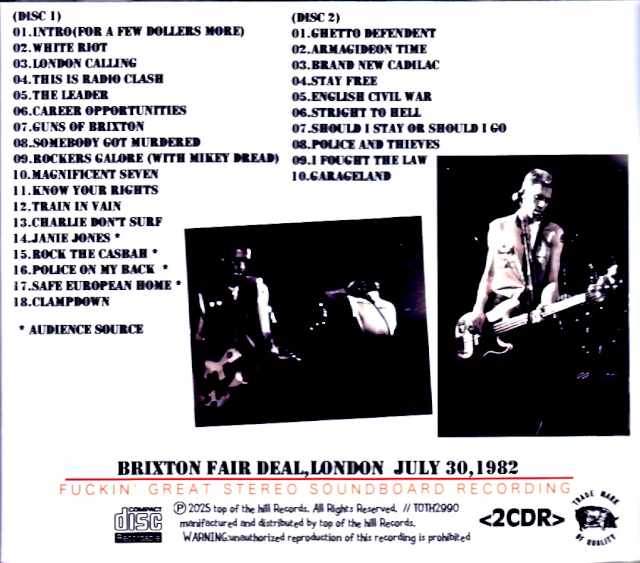 Clash / London, UK 07.30.1982 Remastered