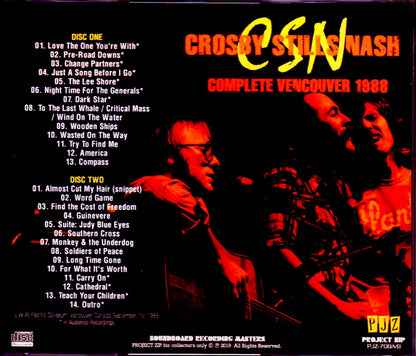 CSN & Y Crosby Stills & Nash/Canada 1988