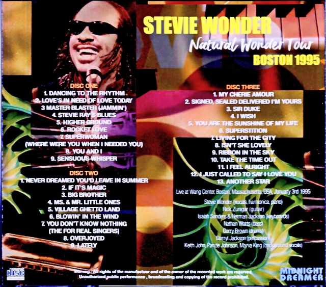 Stevie Wonder/MA,USA 1995 Complete DAT Master Edition