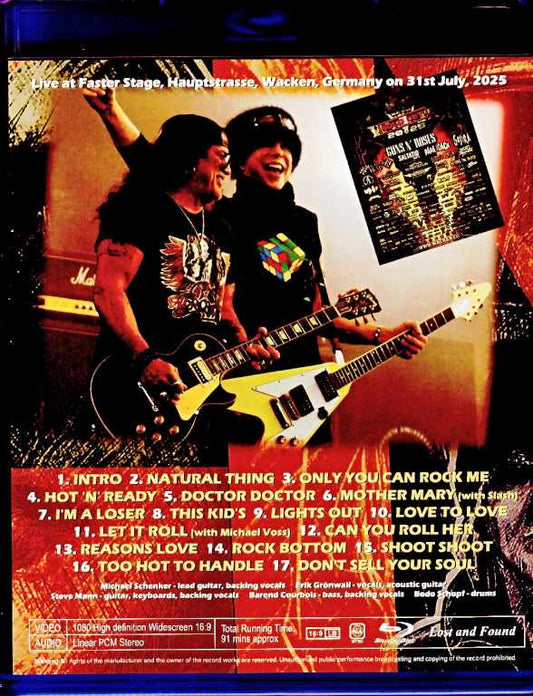 Michael Schenker Michael Schenker/Germany 07.31.2025 Multi-Cam Edition Complete Blu-Ray Version