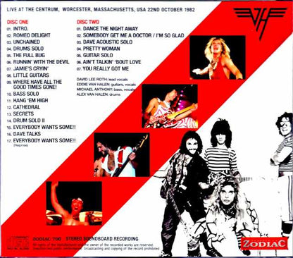 Van Halen/MA,USA 10.22.1982 Soundboard Edition