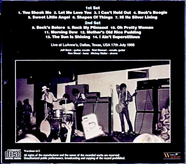 Jeff Beck Group Jeff Beck/TX,USA 1968 Complete Upgrade