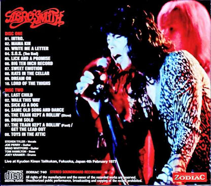 Aerosmith/Fukuoka,Japan 1977 Complete Soundboard Edition