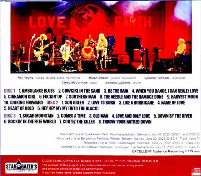 Neil Young and the Chrome Hearts Neil Young/Europe Tour Collection 2025