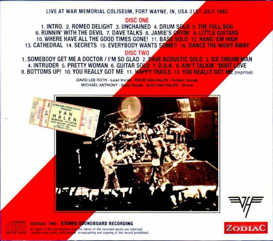 Van Halen / IN,USA 07.31.1982 Soundboard Edition