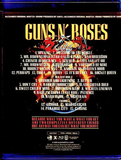 Guns N' Roses / Kanagawa, Japan 2025 Complete Blu-Ray Version Upgrade