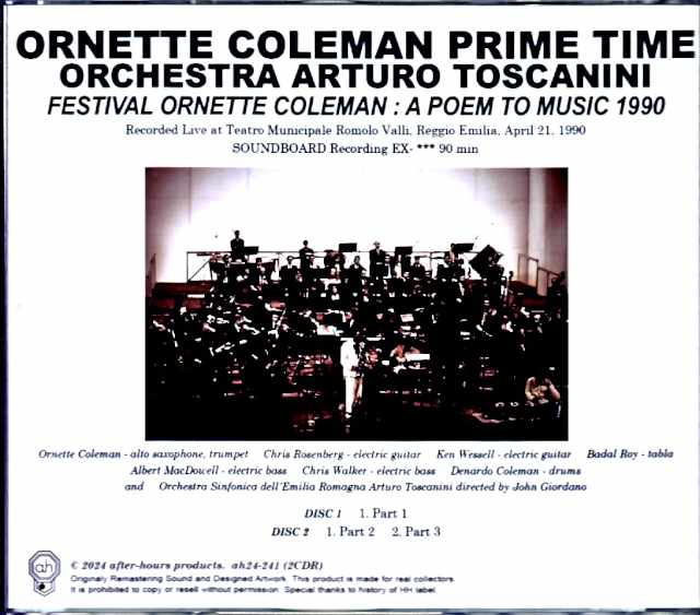 Ornette Coleman Prime Time Orchestra Ornette Coleman/Italy 1990
